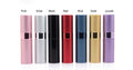 Compact refillable travel perfume atomizer with durable metal body and anodized aluminum nozzle in multiple colors