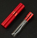 Compact refillable travel perfume atomizer with durable metal body and anodized aluminum nozzle in multiple colors.