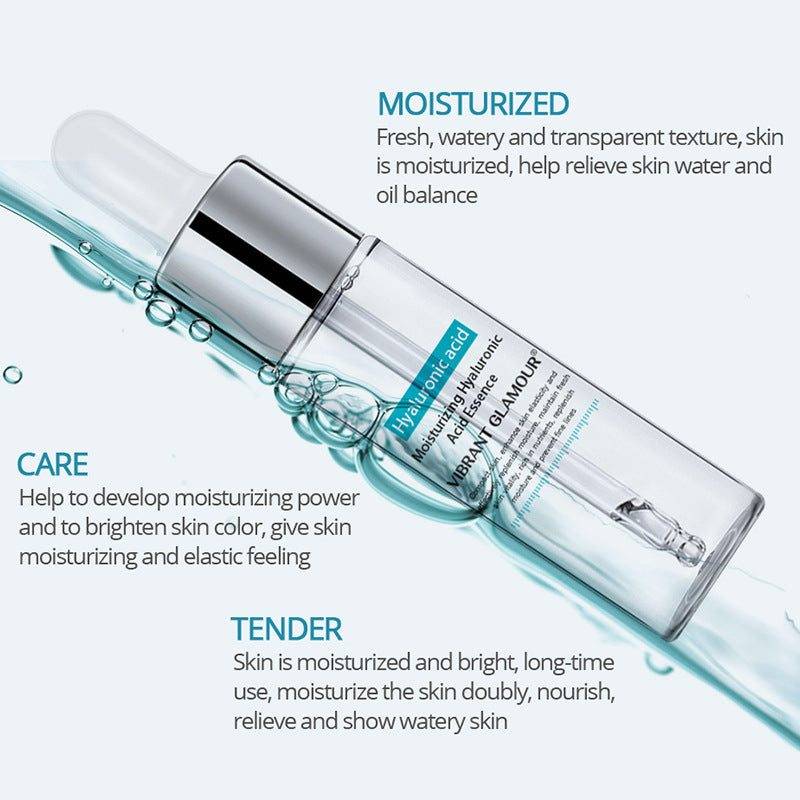 Hyaluronic Acid Facial Serum bottle with hydrating skin benefits and moisturizing formula