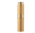 Compact refillable travel perfume atomizer with durable metal body and anodized aluminum nozzle in various stylish colors