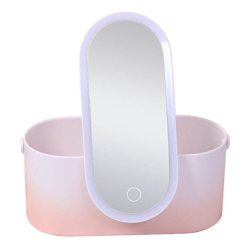 Makeup Organizer with LED Mirror
