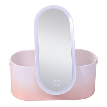 Makeup Organizer with LED Mirror