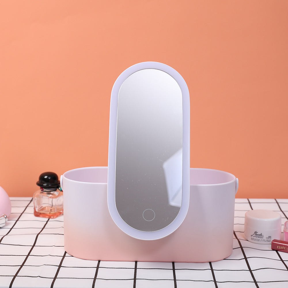 Makeup Organizer with LED Mirror
