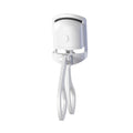 Heated electric eyelash curler with USB charge, dual temperature modes, and silicone pad for safe painless curling