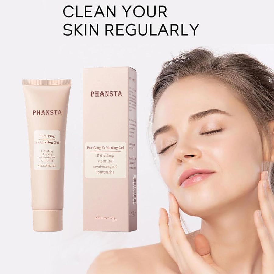 Facial Exfoliating Pore Gel gently removes dead skin cells and unclogs pores for smooth, radiant skin.