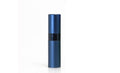 Compact refillable travel perfume atomizer with metal body and anodized aluminum nozzle in various colors.