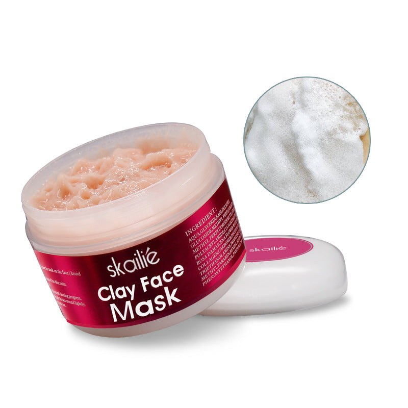 Rose Clay Face Mask in creamy paste form for moisturizing and oil control