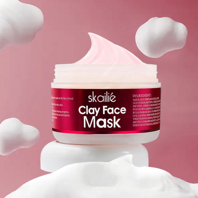Rose Clay Face Mask creamy paste for moisturizing and oil control on all skin types